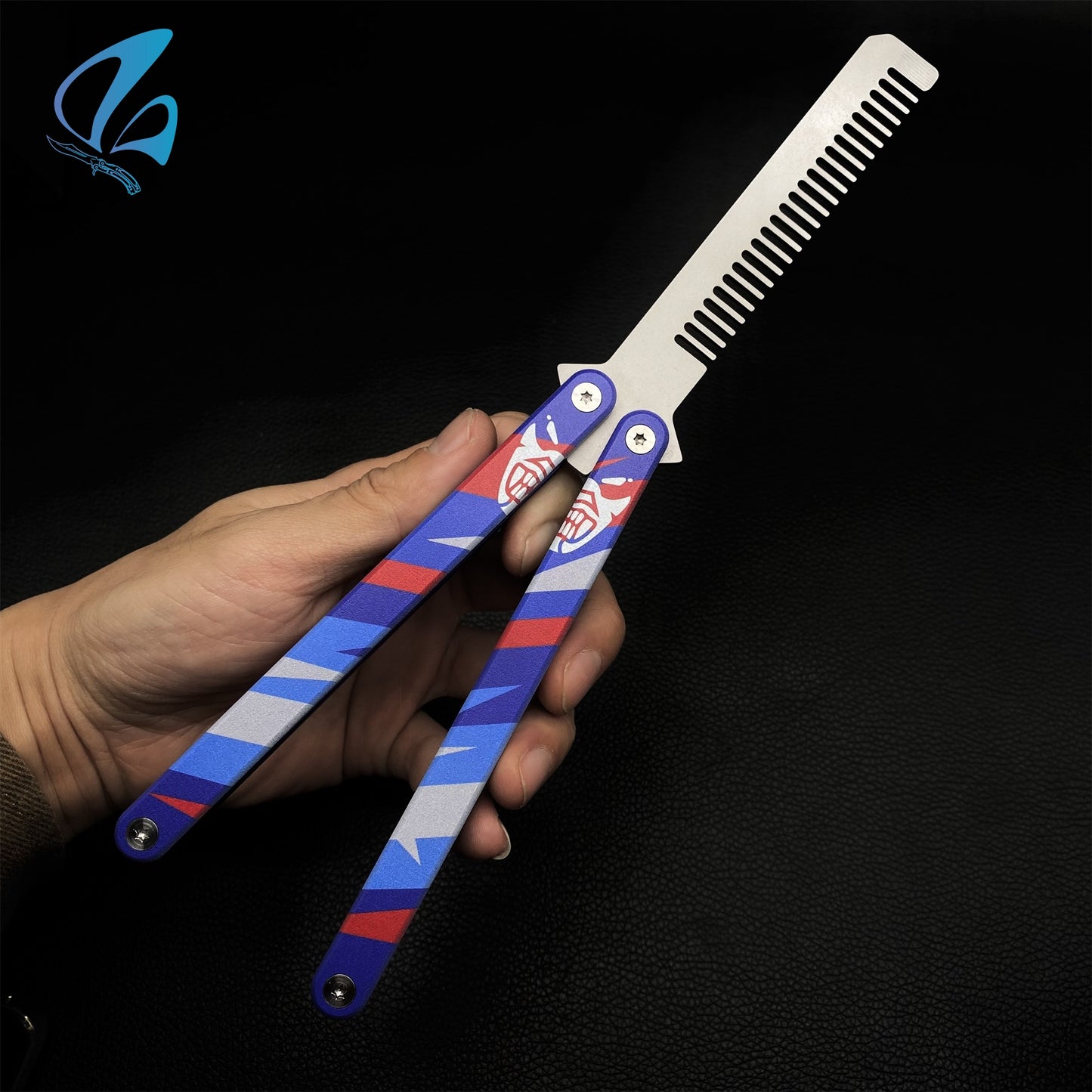 CNC Yoru Comb Blunt Blade Aluminum Alloy Balisong Trainer