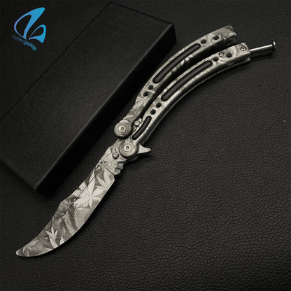 CSGO Maple Leaves Butterfly Knife Trainer Maple Leaves Skin Balisong Trainer