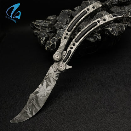 CSGO Maple Leaves Butterfly Knife Trainer Maple Leaves Skin Balisong Trainer