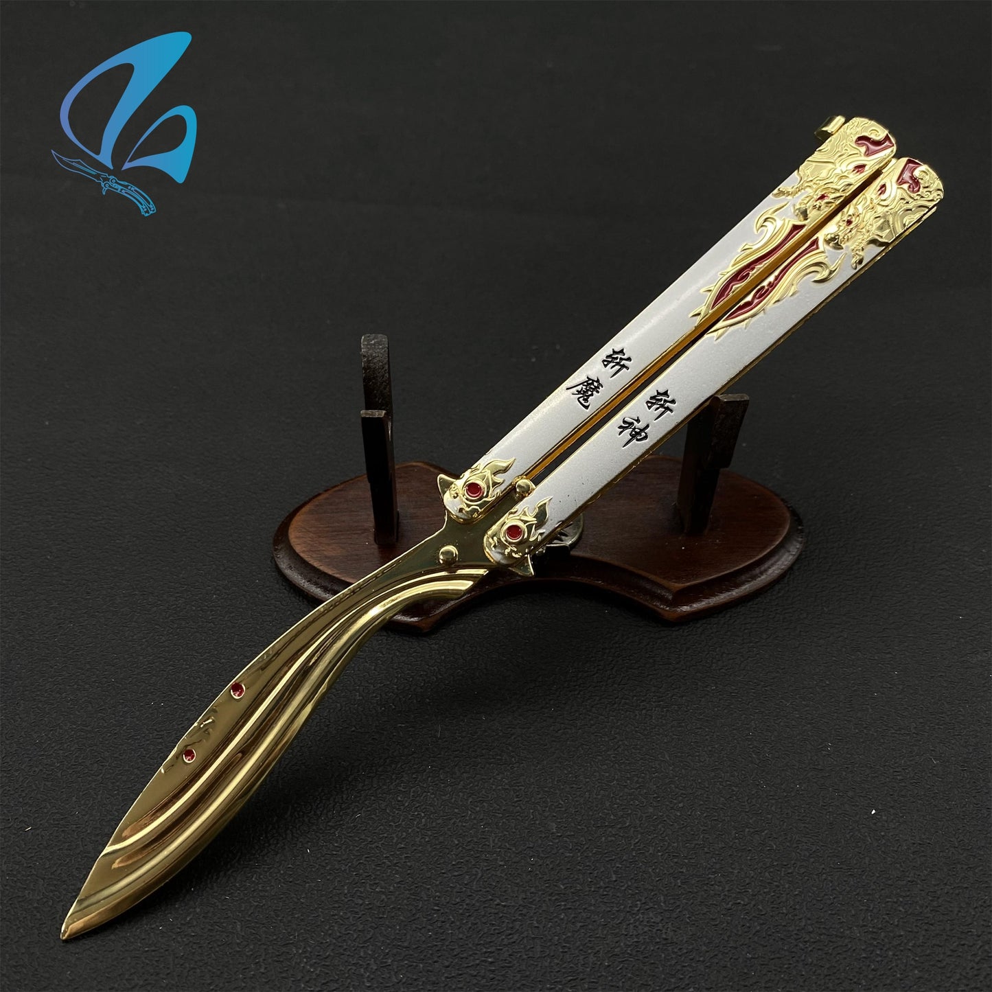 Nepal Knife Butterfly Knife Cool Kukri Balisong Fan Art For Display Only