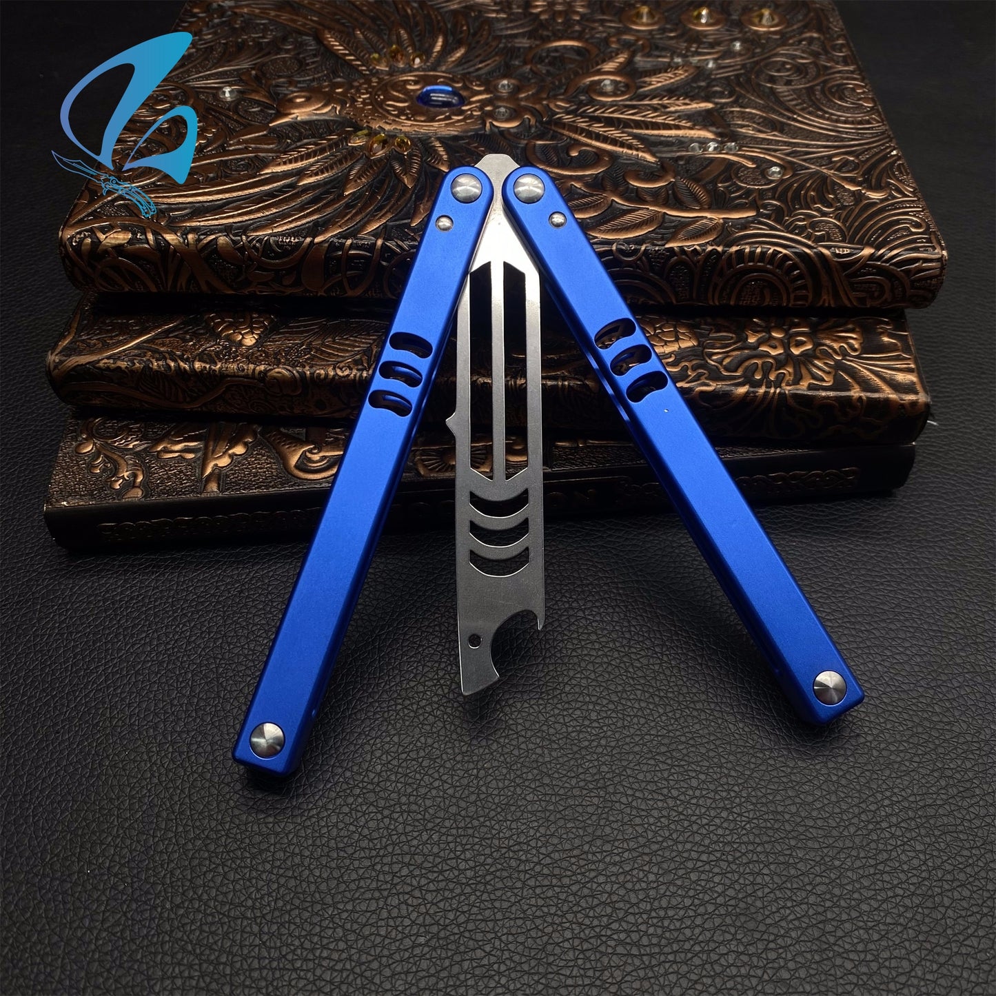 CNC Shark Head Balisong Trainer Butterfly Knife Trainer Bottle Opener