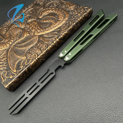 CNC Trident Head Aluminium Alloy Handle Butterfly Knife Trainer