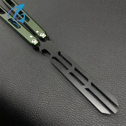 CNC Trident Head Aluminium Alloy Handle Butterfly Knife Trainer