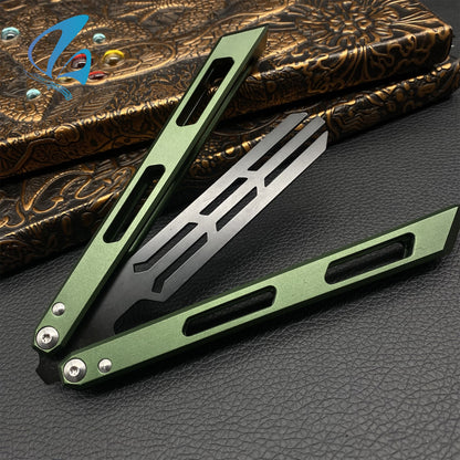 CNC Trident Head Aluminium Alloy Handle Butterfly Knife Trainer