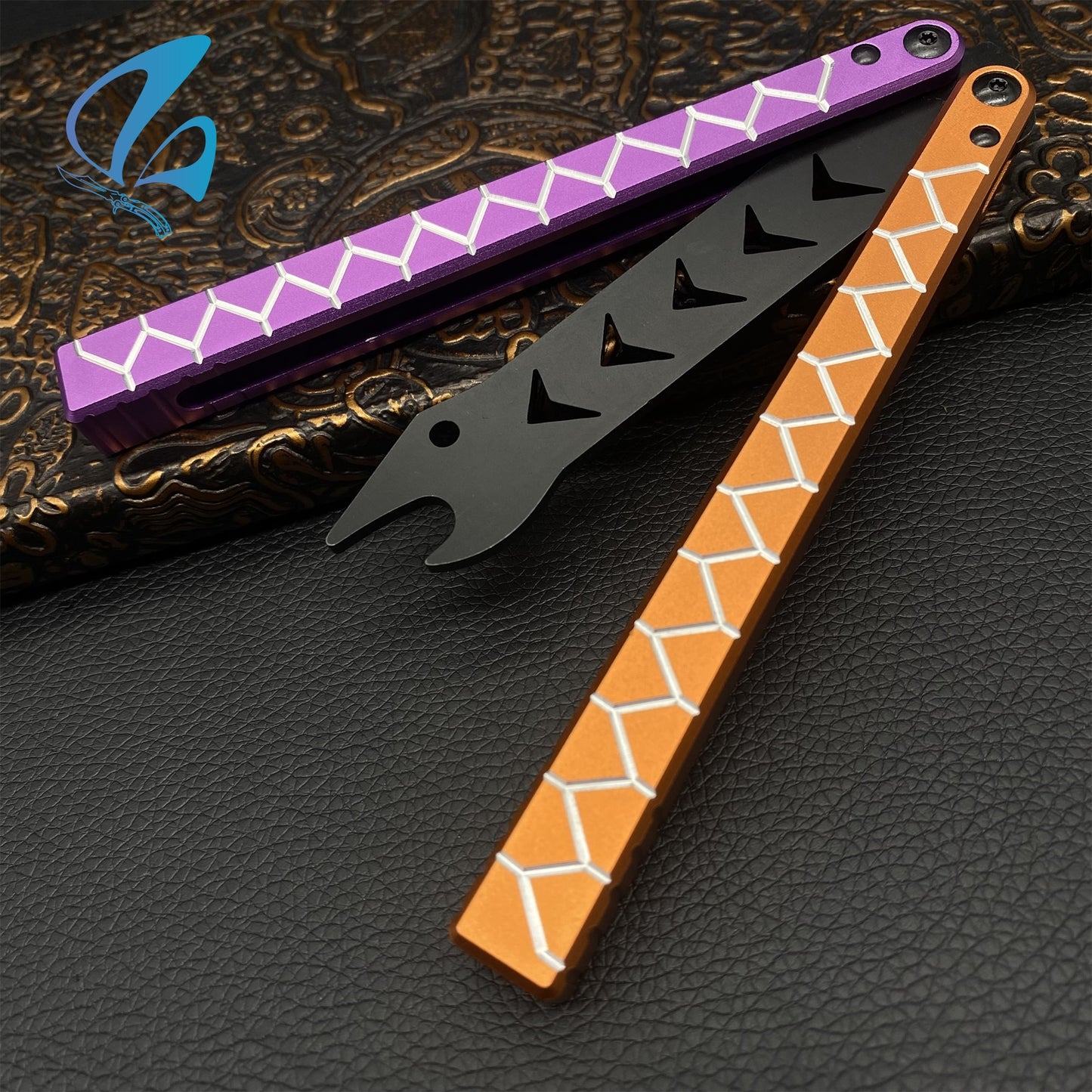 CNC Snake Head Aluminium Alloy Handle Balisong Trainer