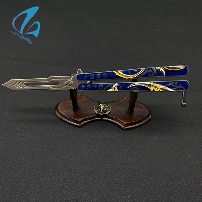 Snow Eagle Butterfly Knife Cool Eagle Balisong Fan Art For Display Only