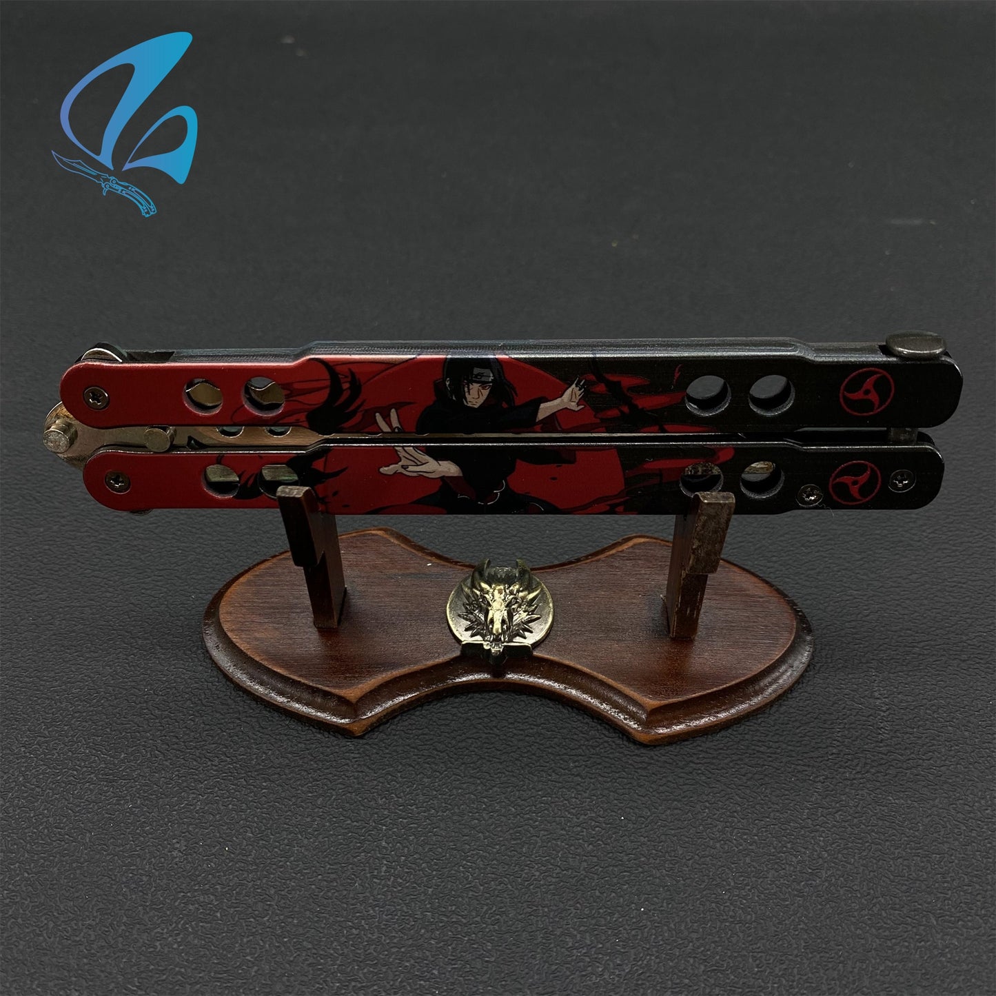 3D Printed Image Anime Butterfly Knife Cool Anime Balisong Fan Art For Display Only