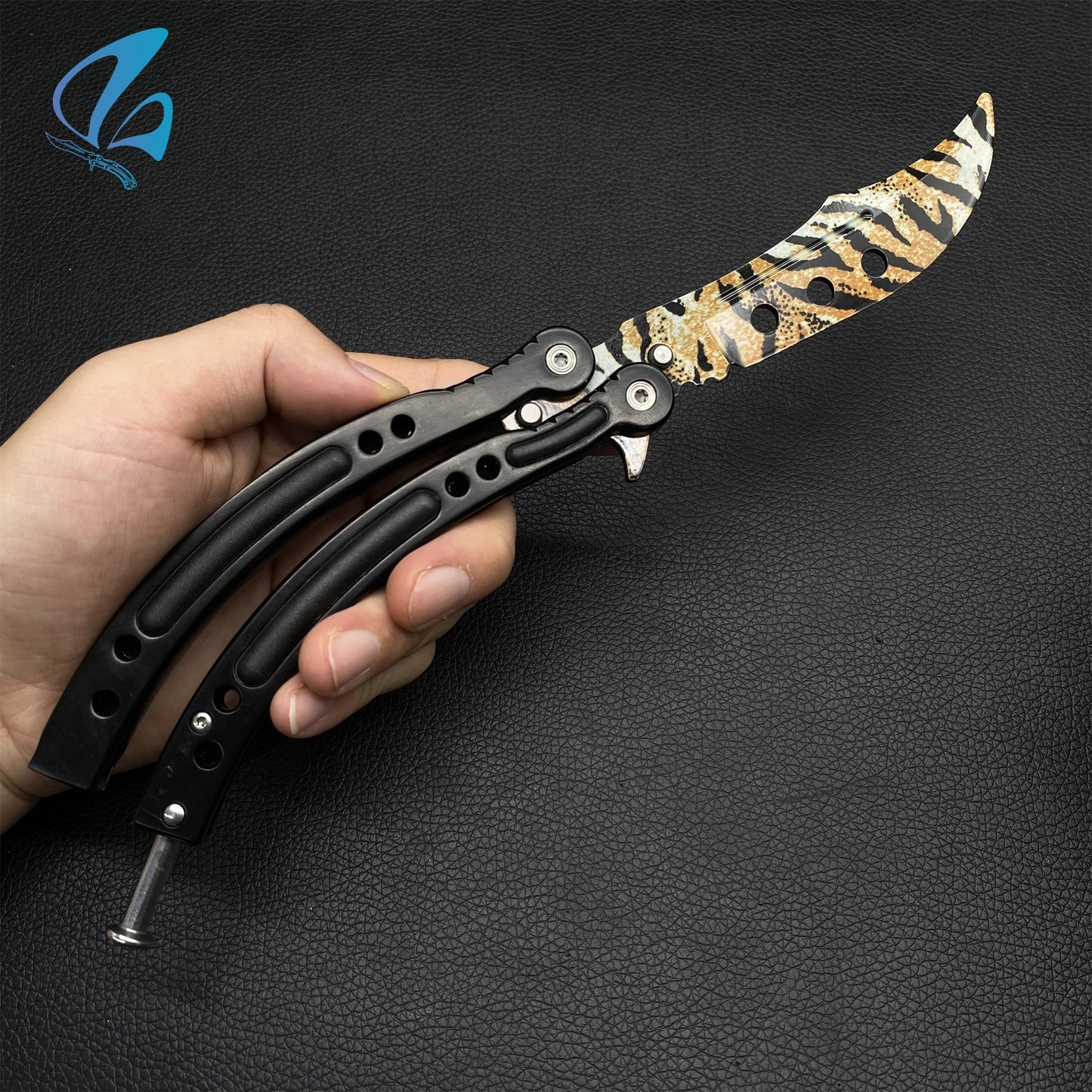 CSGO Bengal Tiger Butterfly Knife Trainer Bengal Tiger Skin Balisong Trainer