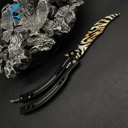 CSGO Bengal Tiger Butterfly Knife Trainer Bengal Tiger Skin Balisong Trainer