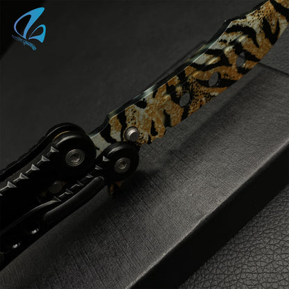 CSGO Bengal Tiger Butterfly Knife Trainer Bengal Tiger Skin Balisong Trainer