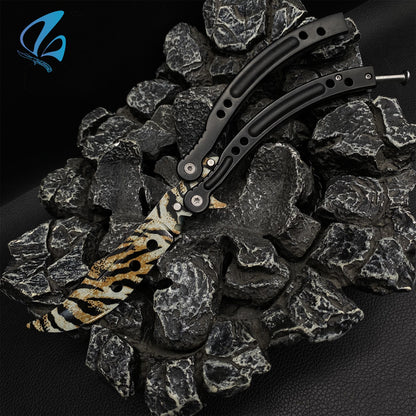 CSGO Bengal Tiger Butterfly Knife Trainer Bengal Tiger Skin Balisong Trainer