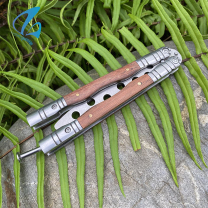 Wooden Handle Balisong Trainer For Beginners