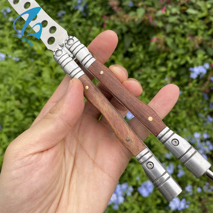 Wooden Handle Balisong Trainer For Beginners