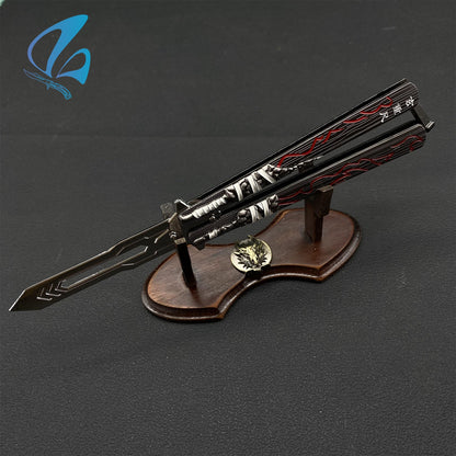 Xuanchongchi Butterfly Knife Cool Sword Balisong Fan Art For Display Only