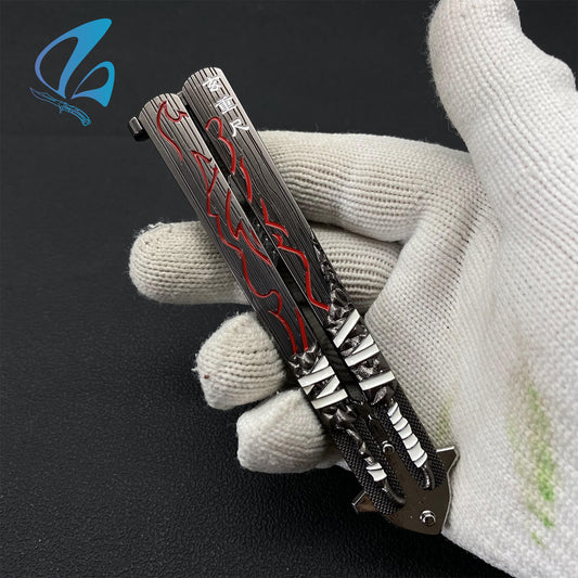 Xuanchongchi Butterfly Knife Cool Sword Balisong Fan Art For Display Only